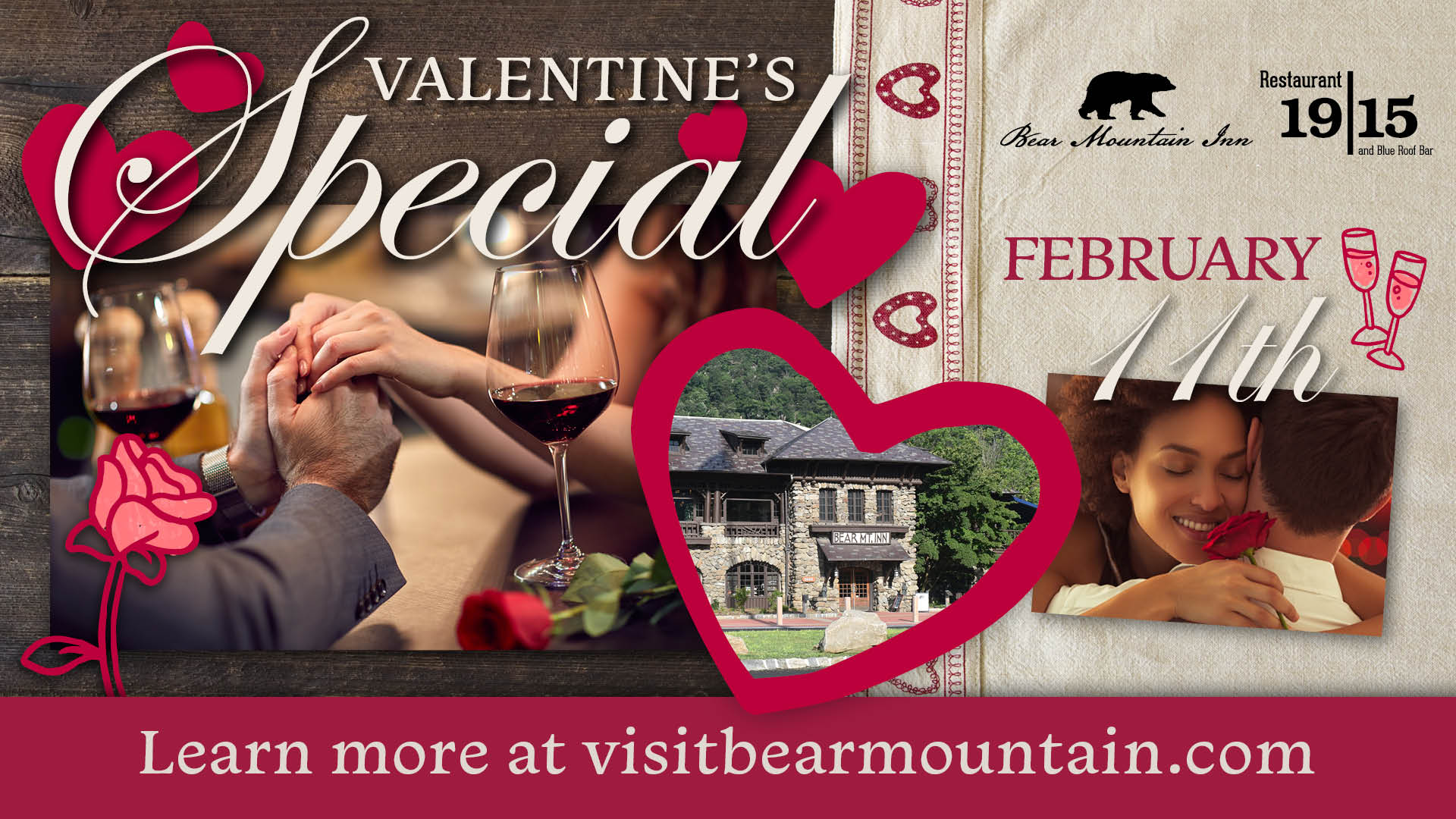 Valentine's Day Dinner 2023 - Visit Bear Mountain